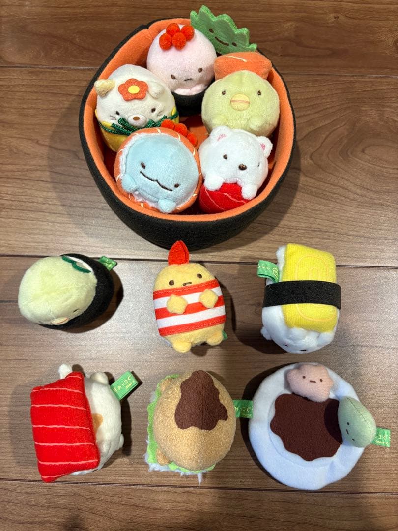 すみっコぐらし　てのりぬいぐるみ　2015 おすしの会　レア　コンプリート