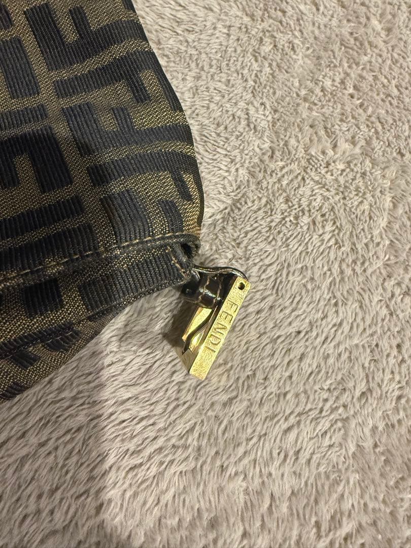 【希少】Fendi ズッカ柄 マンマバケット 金具ゴールド＊ショルダーなし