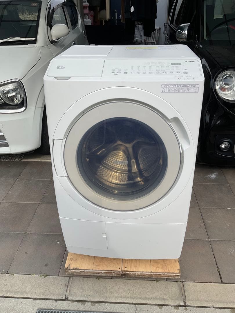 【分解洗浄済み】2024年10月購入日立ドラム式洗濯機 BD-SX120HR