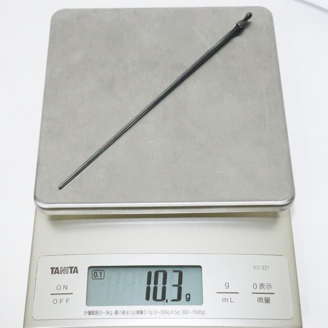 純銀鶴頭香箸 一望斎銘　共箱・共袋　長谷川一望斎造　純銀保証 高級香具