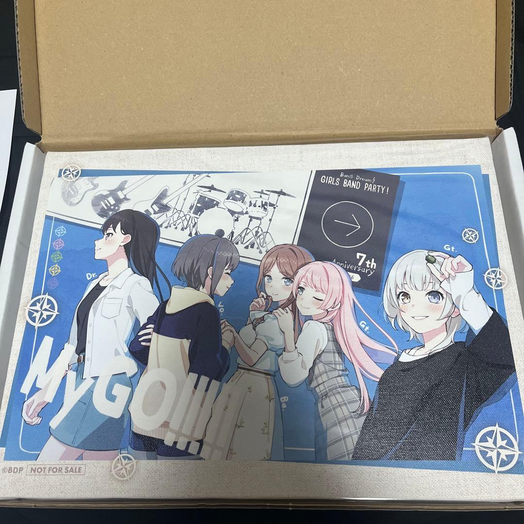 バンドリ ガルパ7周年記念懸賞キャンパスボードMyGO!!!!! 当選書付き