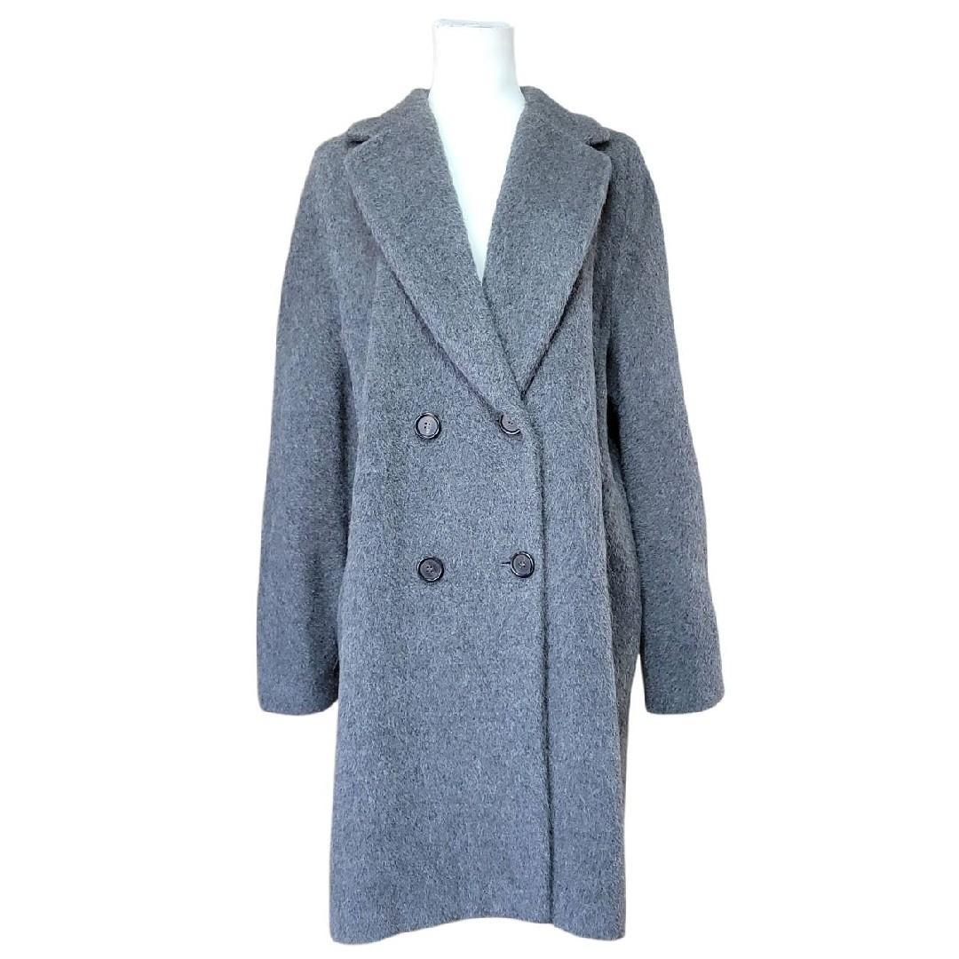 極美品　大きいサイズ46 マックスマーラ アルパカウール ダブルチェスターコート