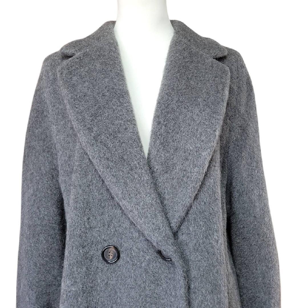 極美品　大きいサイズ46 マックスマーラ アルパカウール ダブルチェスターコート