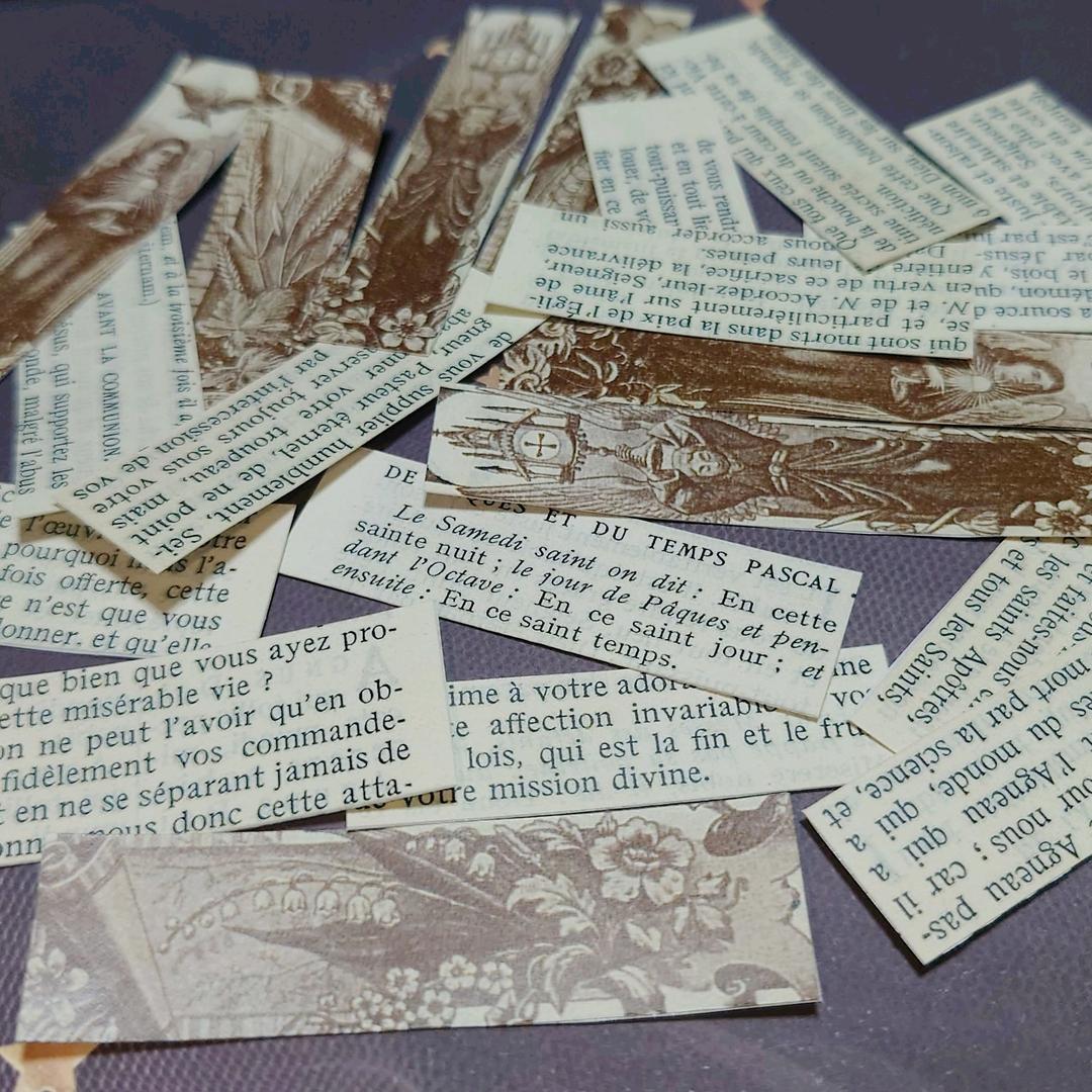 ハンドメイドシール★聖書  セピアカラー