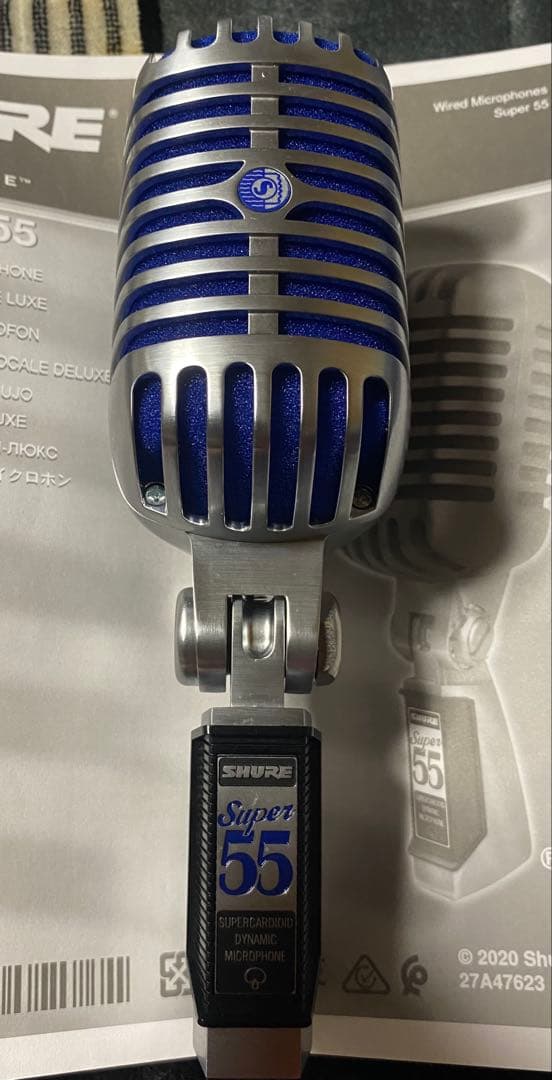 SHURE Super 55 ダイナミックマイク ガイコツマイク