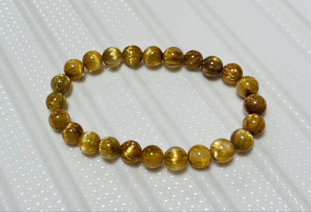 monsuta123（最高級ゴールドキャッツアイルチル　ブレスレット②