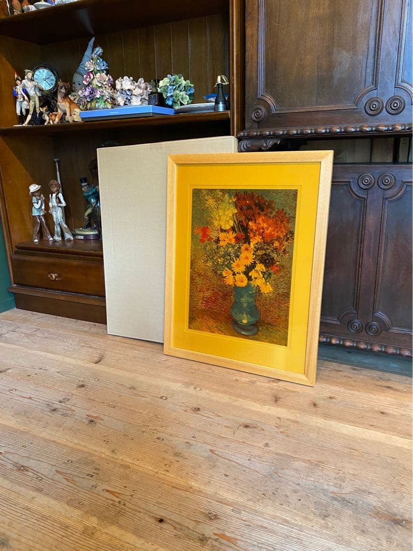 ゴッホ ヒナギク アネモネ 額縁 インテリア アンティーク