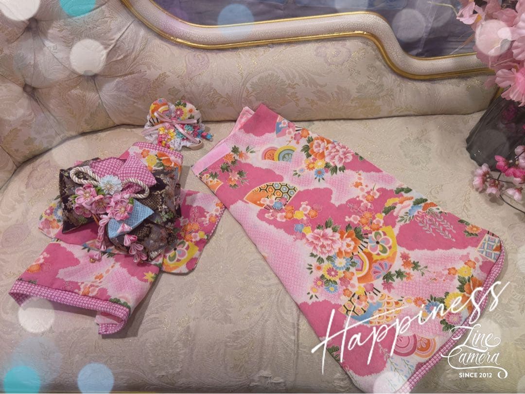 B395.pon2pan2☆オーダー☆犬お着物☆犬お引きずりお着物☆