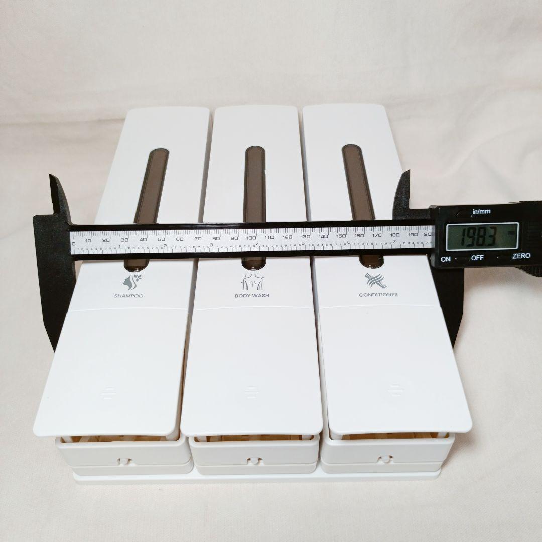 ★最終値下げ★シャンプーボトル 3室｜壁掛けタイプ 各400ML 簡単補充