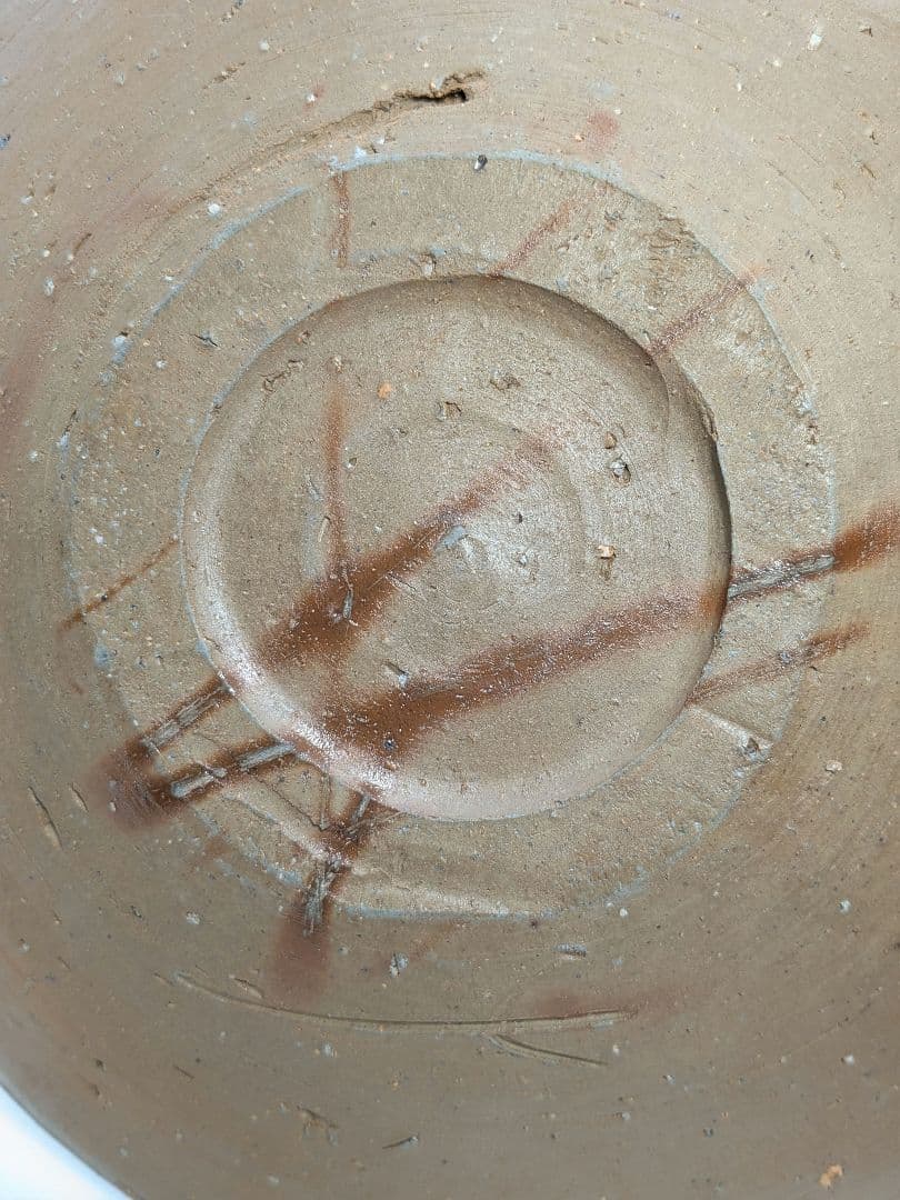 人間国宝 藤原雄 備前焼 緋襷中皿 共箱 和食器 菓子器 菓子鉢 菓子皿 皿鉢