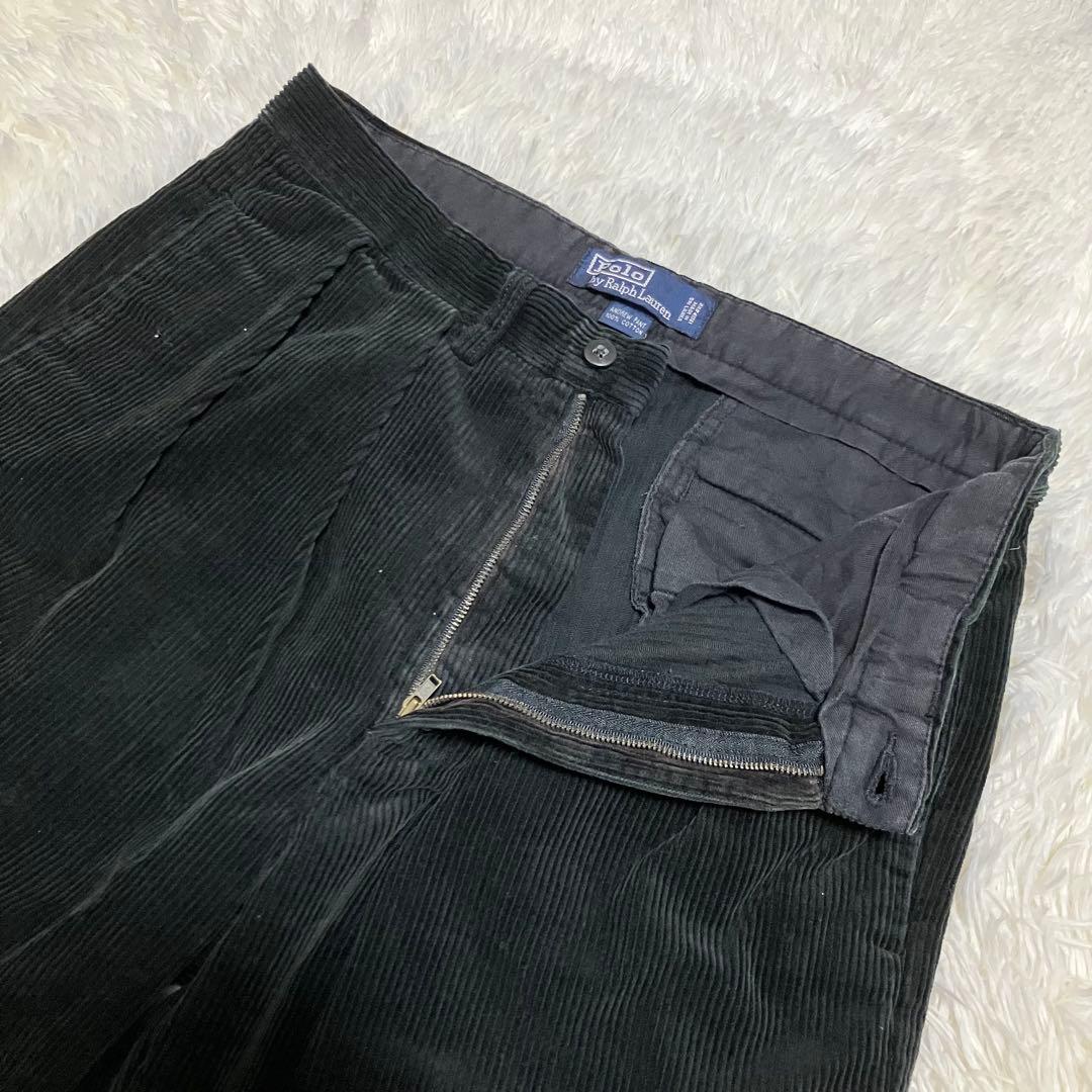 Polo By Ralph Lauren ツータック コーデュロイ パンツ BK