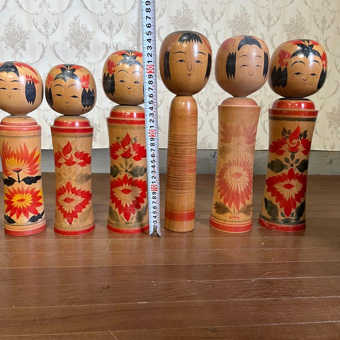 【アンティーク】創作こけし コケシ 18本まとめ 工芸品 置物 民芸品 小芥子