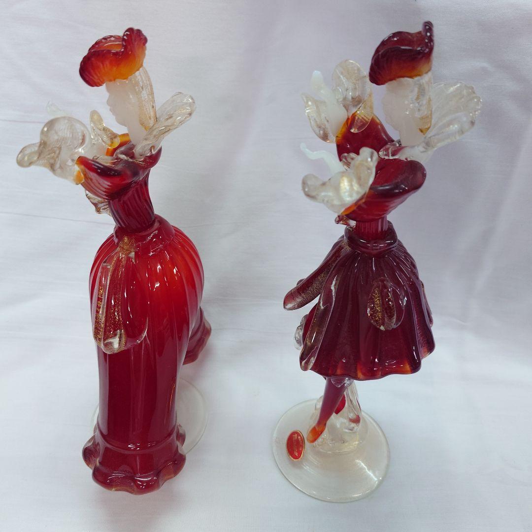 ベネチアングラス人形 ペア