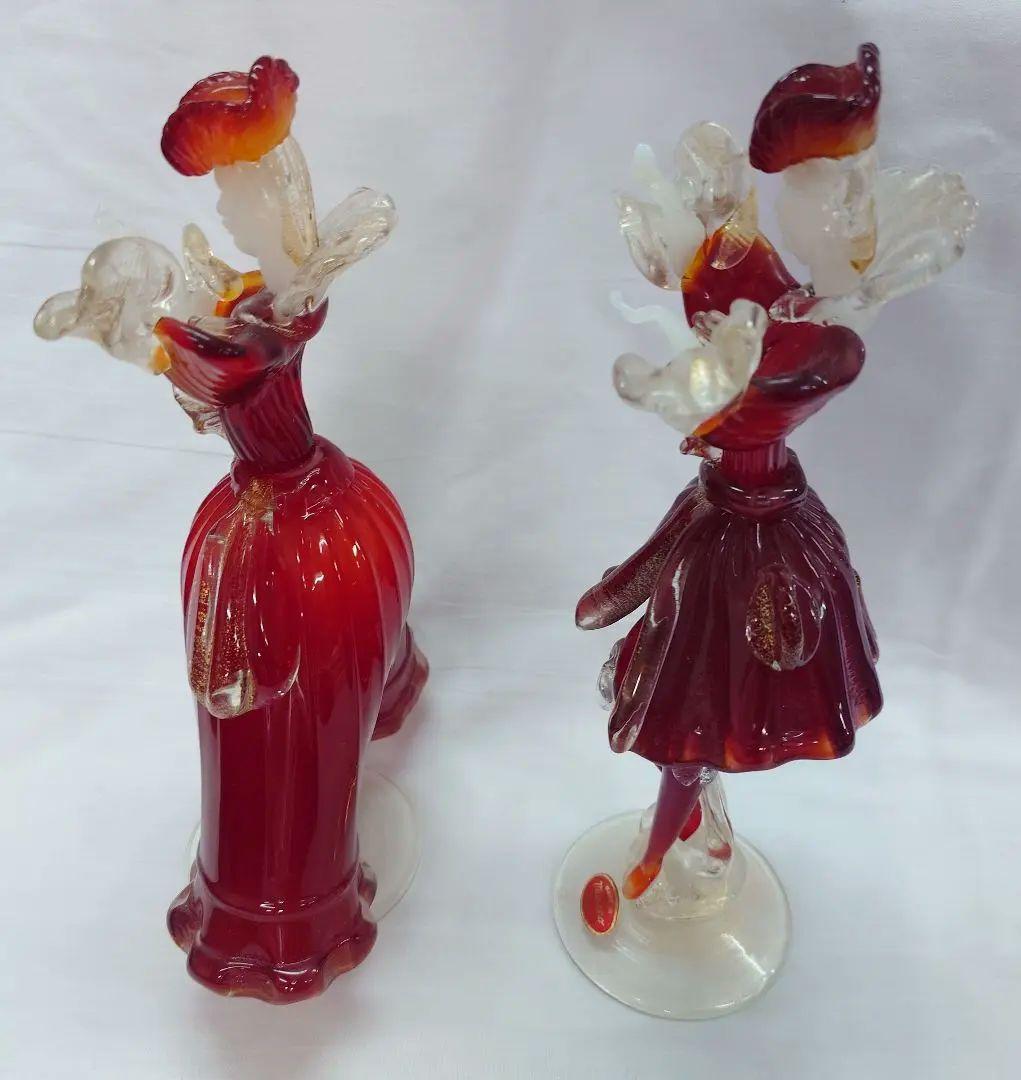 ベネチアングラス人形 ペア