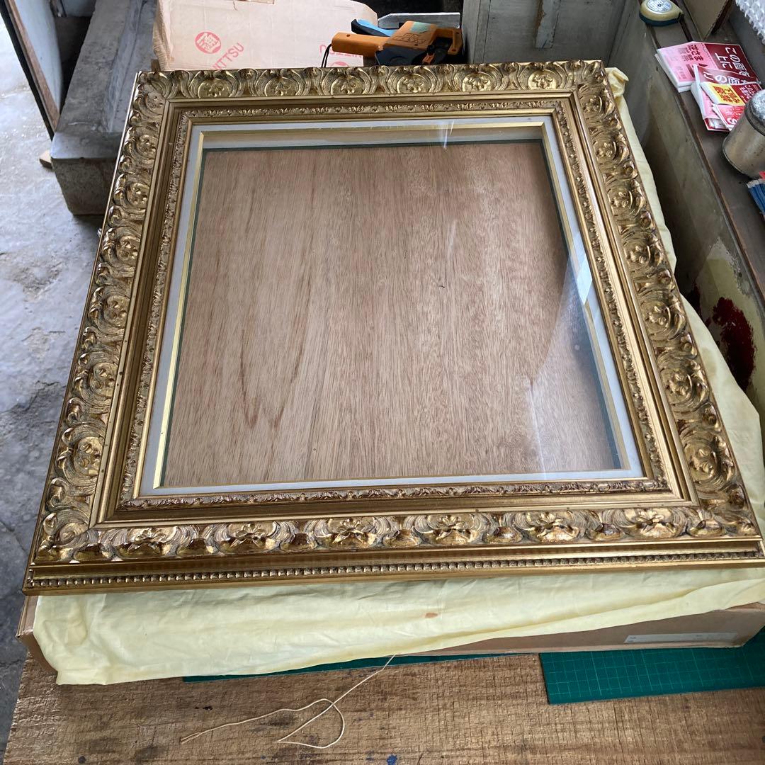 c*n様 F10号 油彩額縁 ゴールドフレーム 金色 豪華装飾 布カバー 箱付き