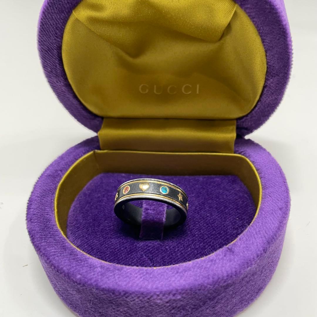 H*O様 GUCCI アイコンリング　星とハートモチーフ リング 22号