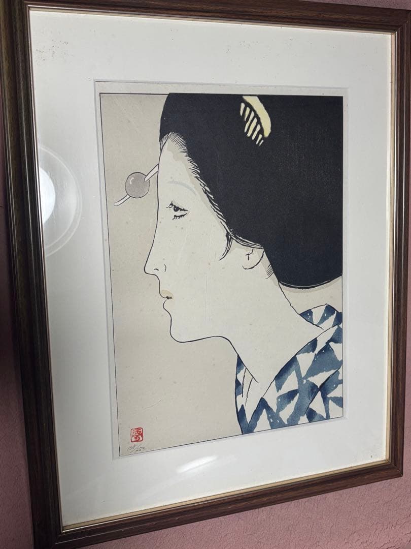 竹久　夢二　　版画(リトグラフ) 138／250