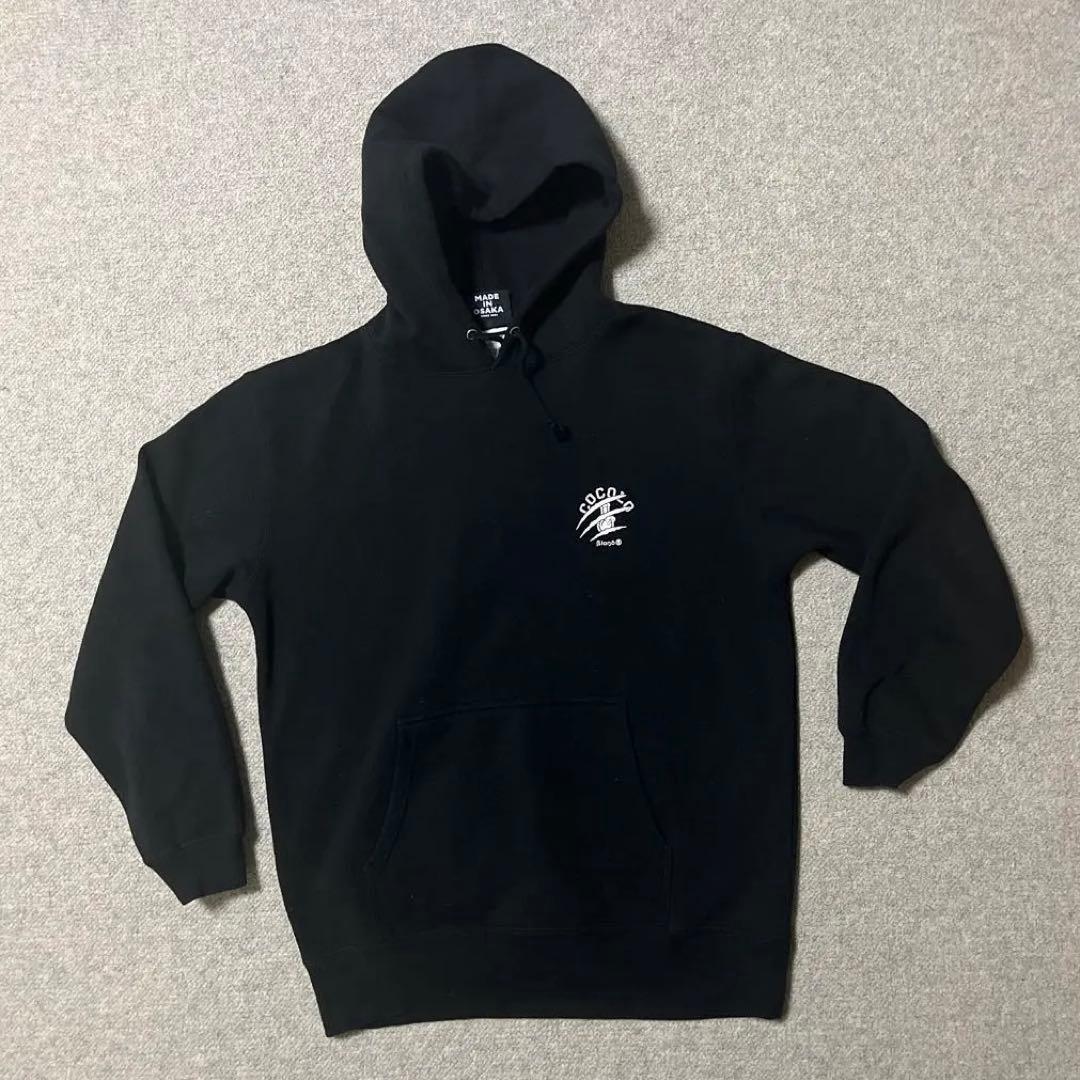 m*a様 ［美品］COCOLO ロゴプリント ブラックパーカー Lサイズ