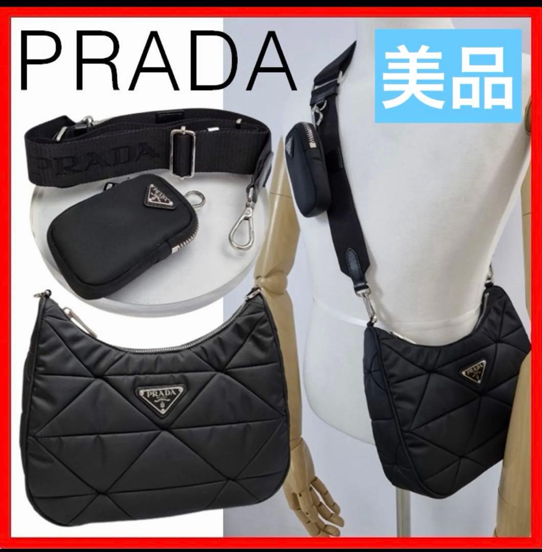 正規品　美品【PRADA】パデッドナイロン ショルダーバッグ