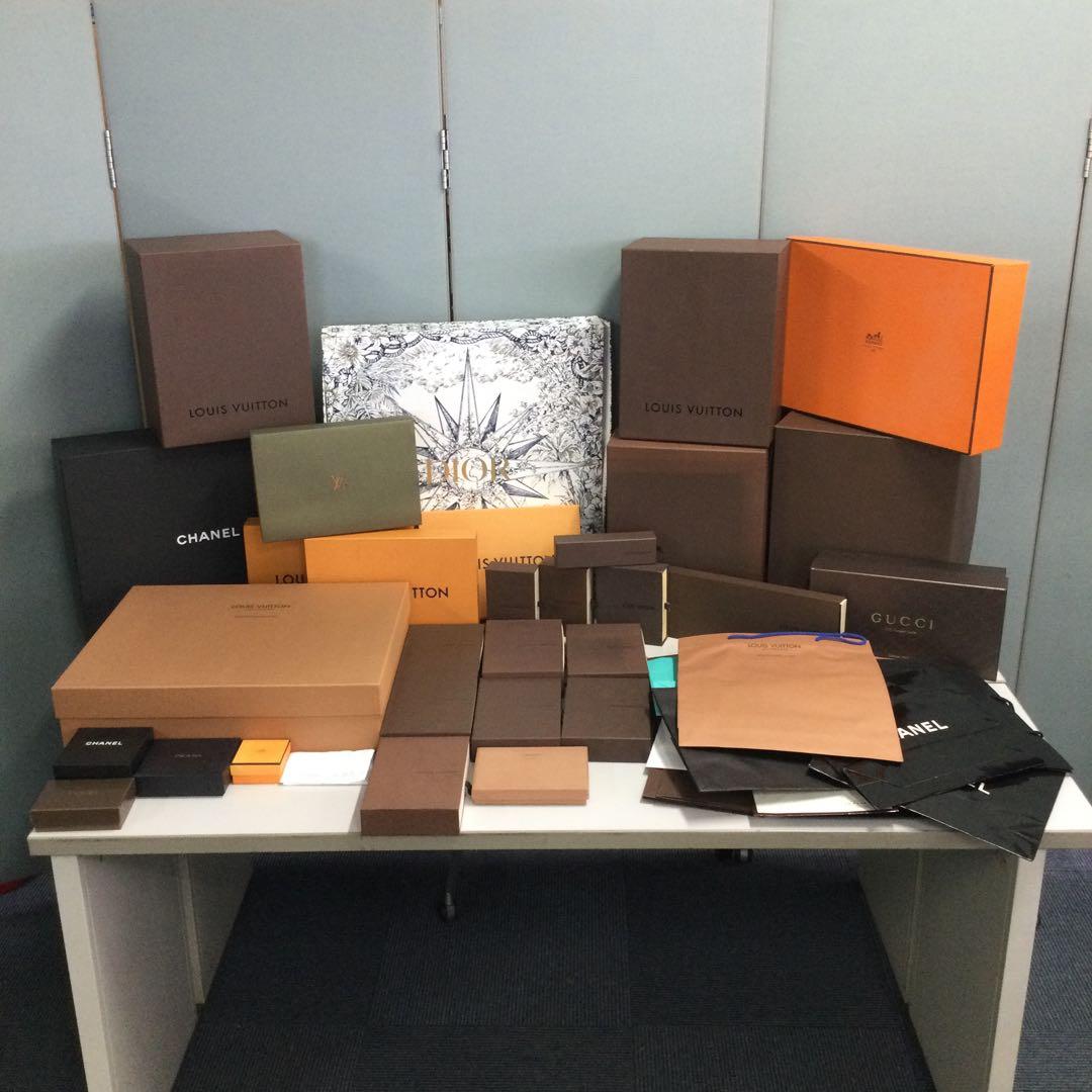 色々なブランド 紙袋 空箱 ルイヴィトン エルメス シャネル他 まとめて