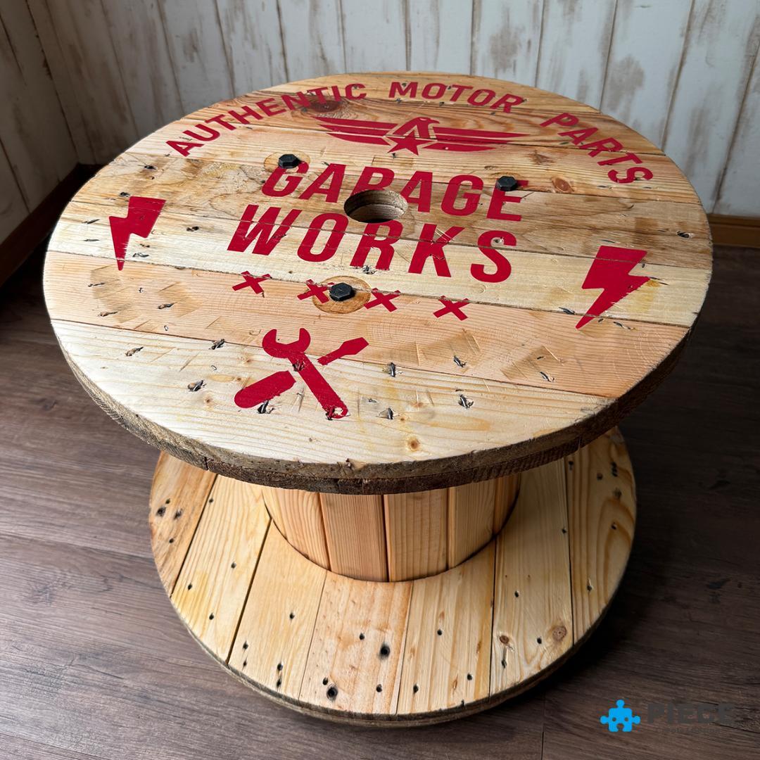 ケーブルドラム 電線ドラム テーブル アメリカン インテリア ガレージ GW①
