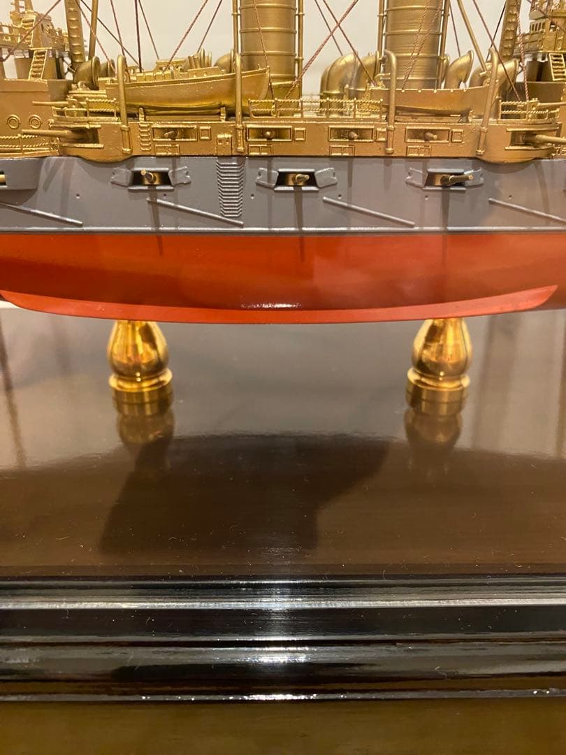 軍艦三笠　金属模型　完成品　1/300