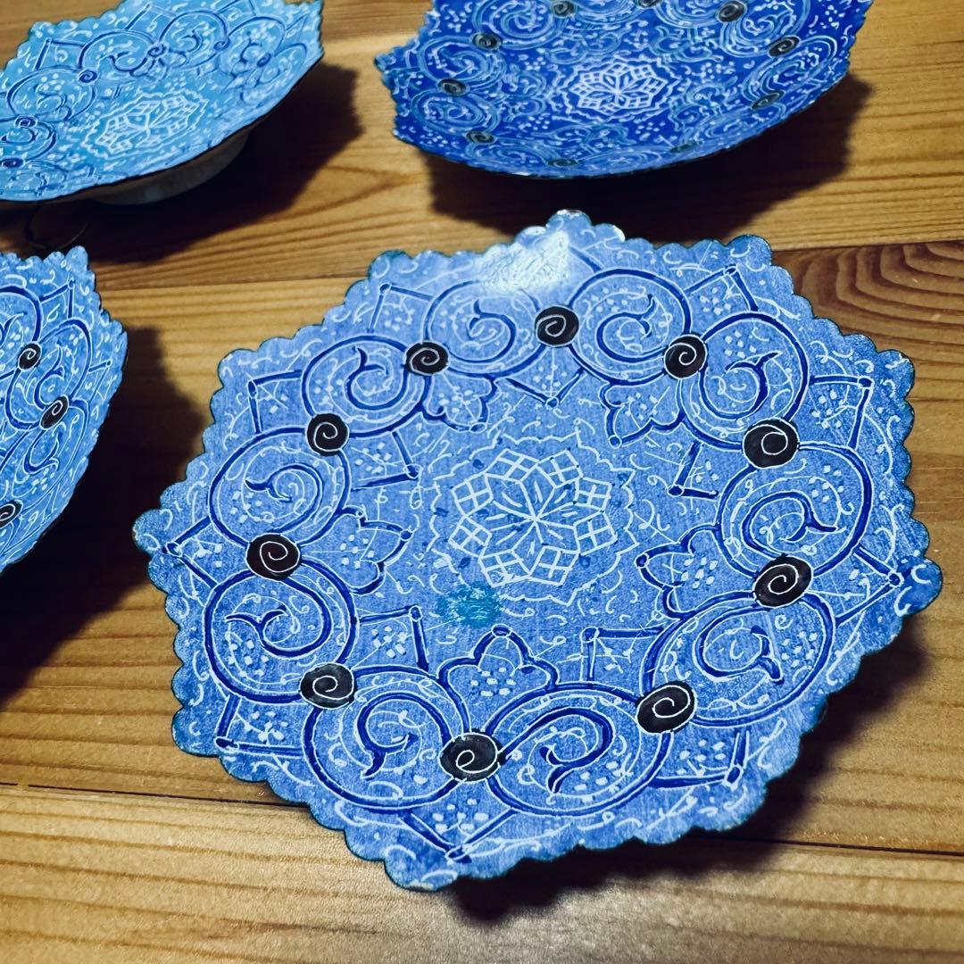 ペルシャ　エナメル皿 アクセサリートレイ エスニック　皿