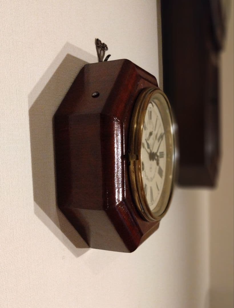 柱時計　船時計　整備済み　セストーマス　アンティーク　昭和レトロ　精工舎