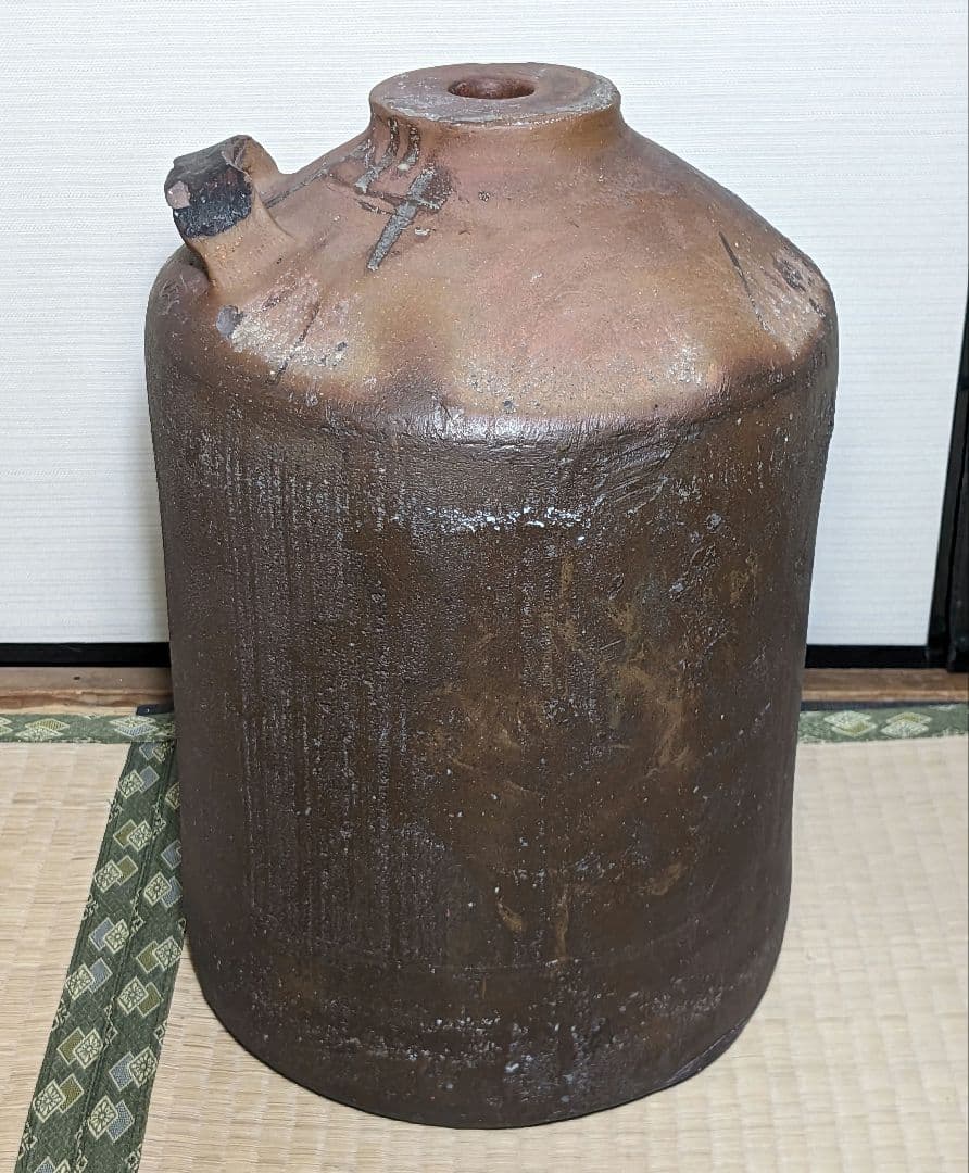 明治～昭和初期 常滑焼 焼酎瓶 焼酎甕 置物 花器 花瓶 壺 酒器 レア 華道具