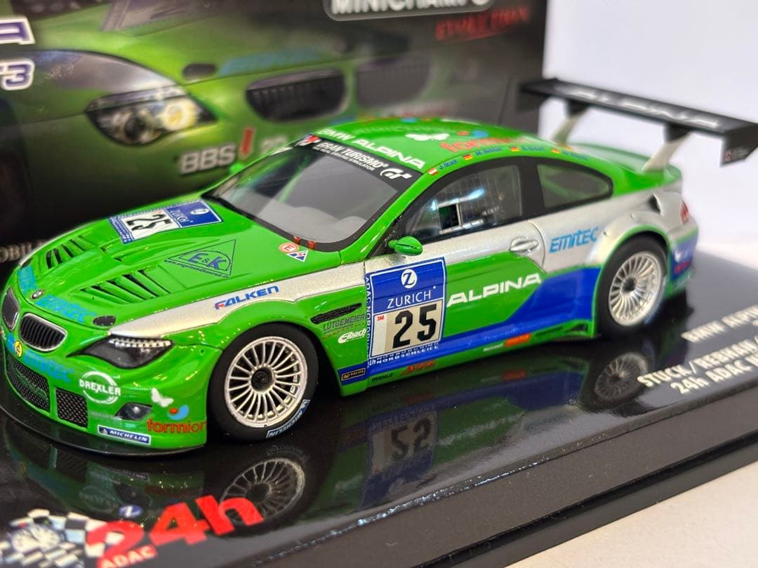 BMW Alpina B6 GT3 ニュル ‘09 ミニカー ミニチャンプス43