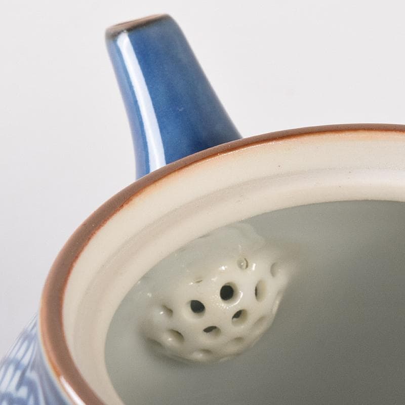 京焼　平安　加藤利昌作　祥瑞一閑人　茶器揃 　共箱　M　R8218