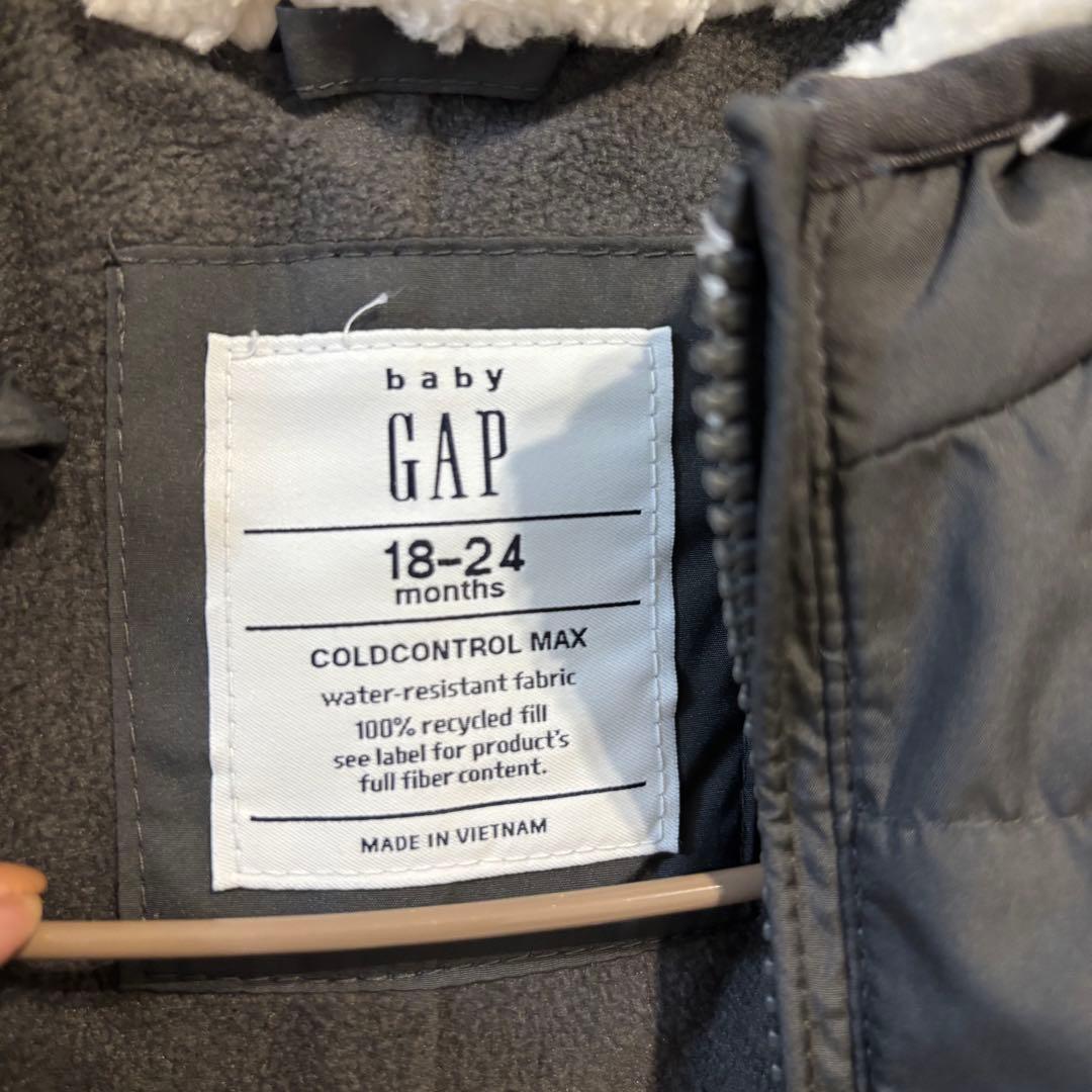 mGAP ベビー　90㎝　ジャンプスーツ　スノースーツ　くま耳