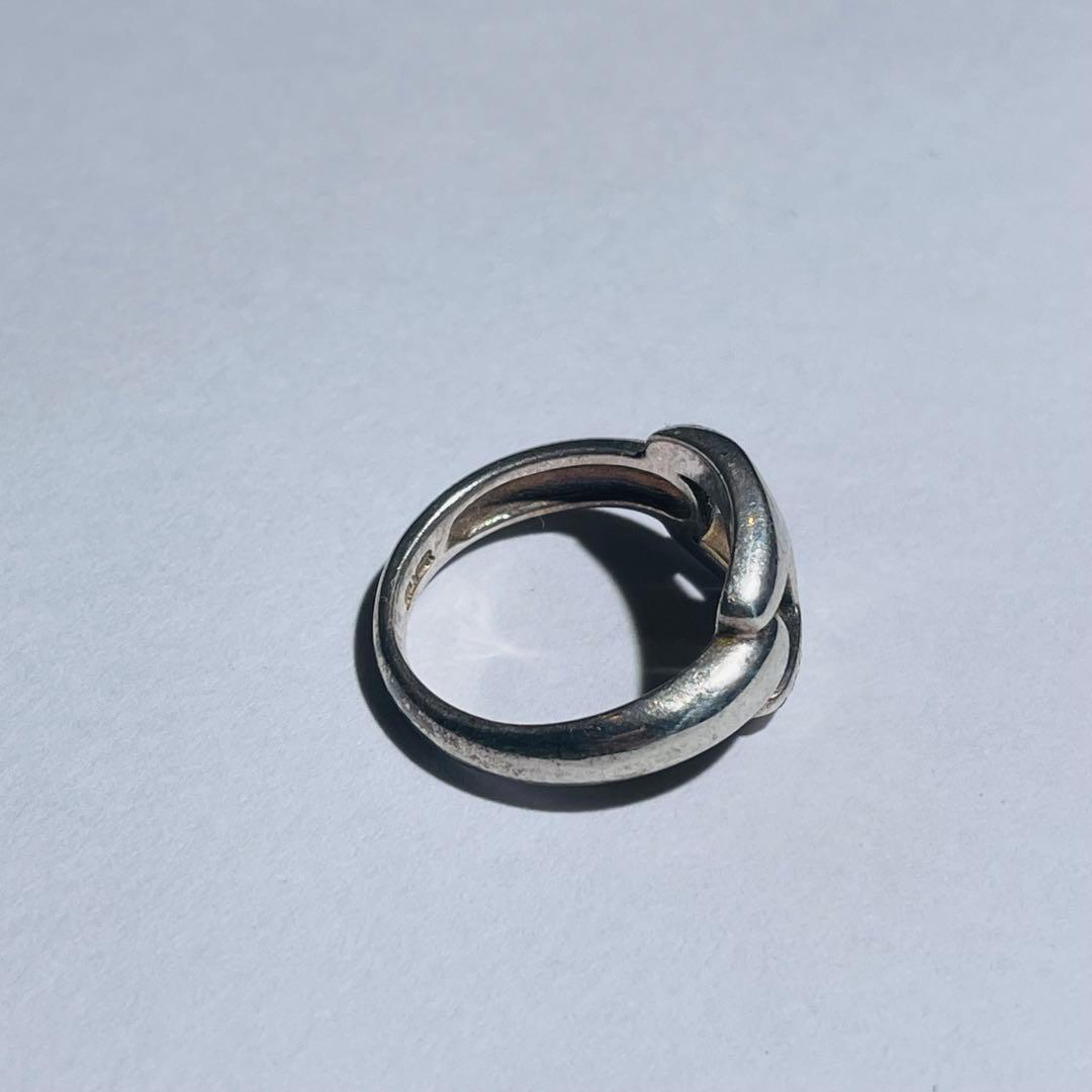 ヴィンテージ シルバー 925 アンカーチェーン リング 11号