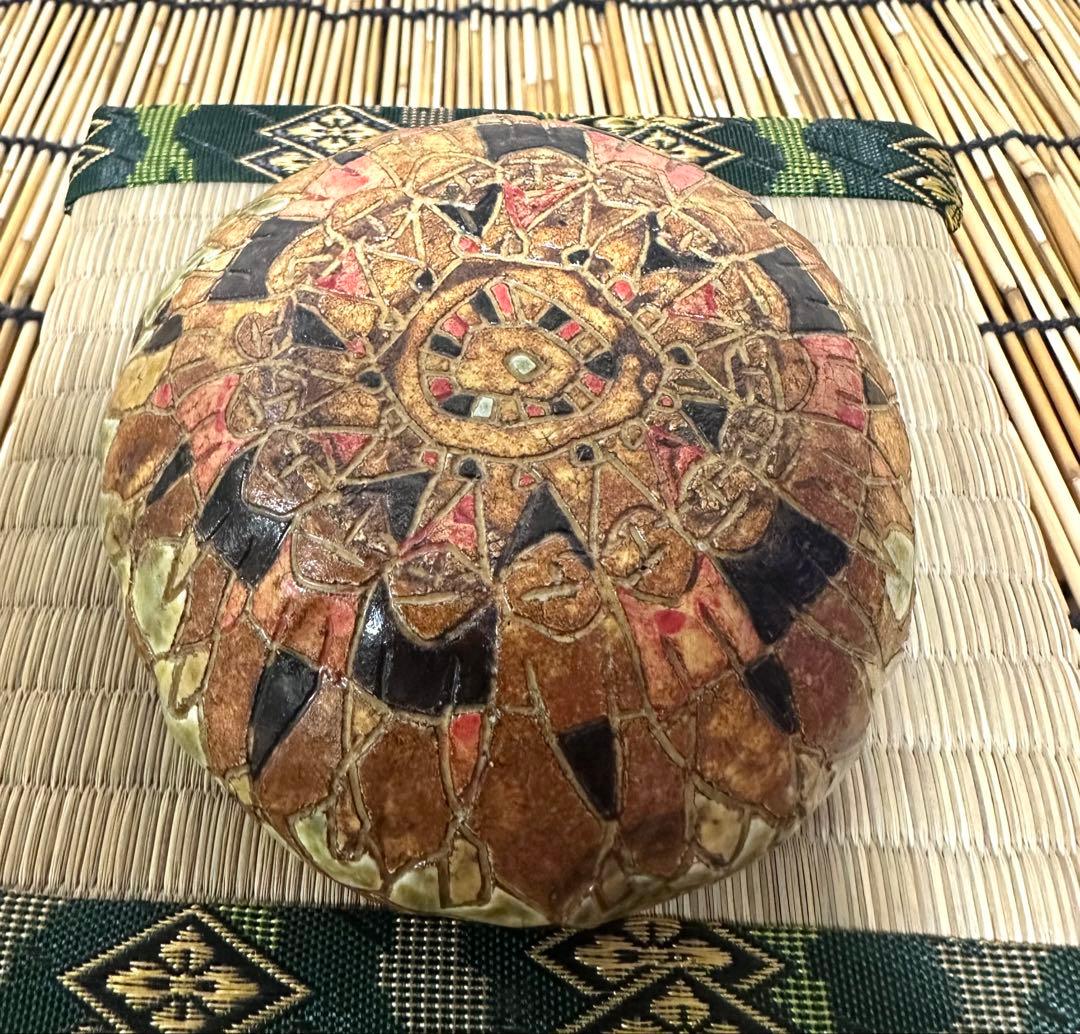 小孫 哲太郎 刻文器 ２０１９年作 共箱 茶道具 真作保証　リアルちょんまげ