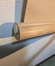 【真作】掛軸　長縄士郎　牡丹　清雅なる薄紅の美　太巻　共箱入　T94