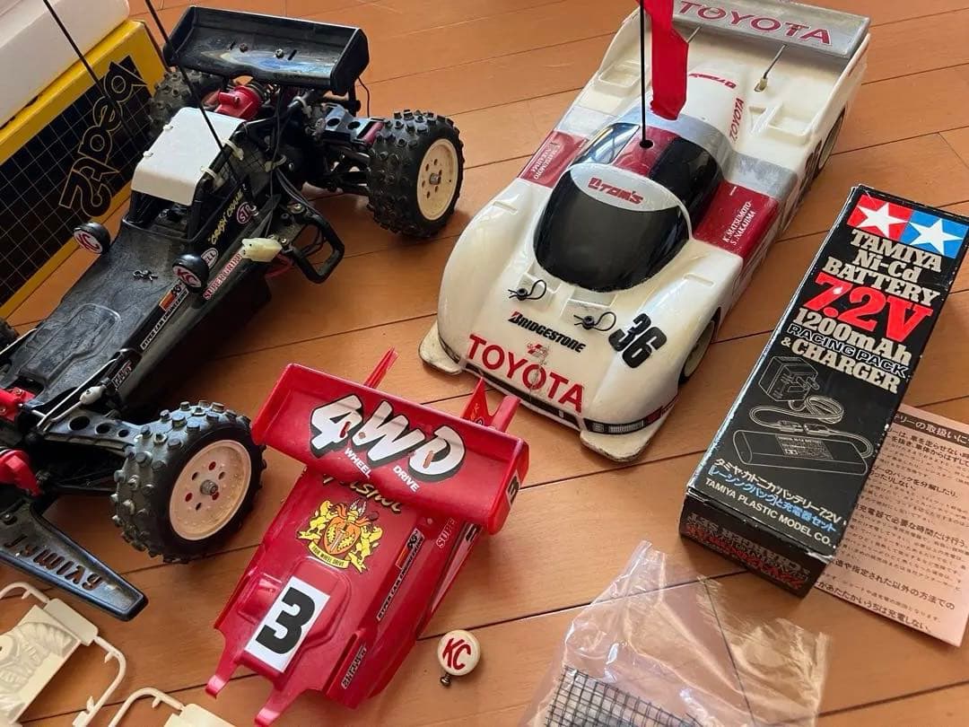 タミヤ　ホットショット&トムス　ラジコン&プロポセット　ジャンク　当時物