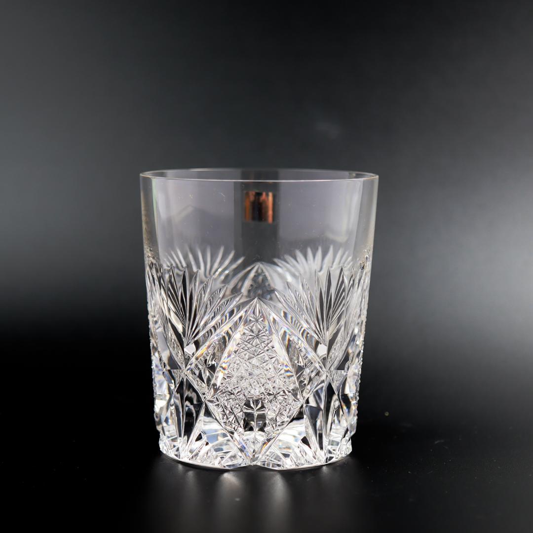 HOYA クリスタル ロックグラス 300ml オールドファッション 箱付 美品