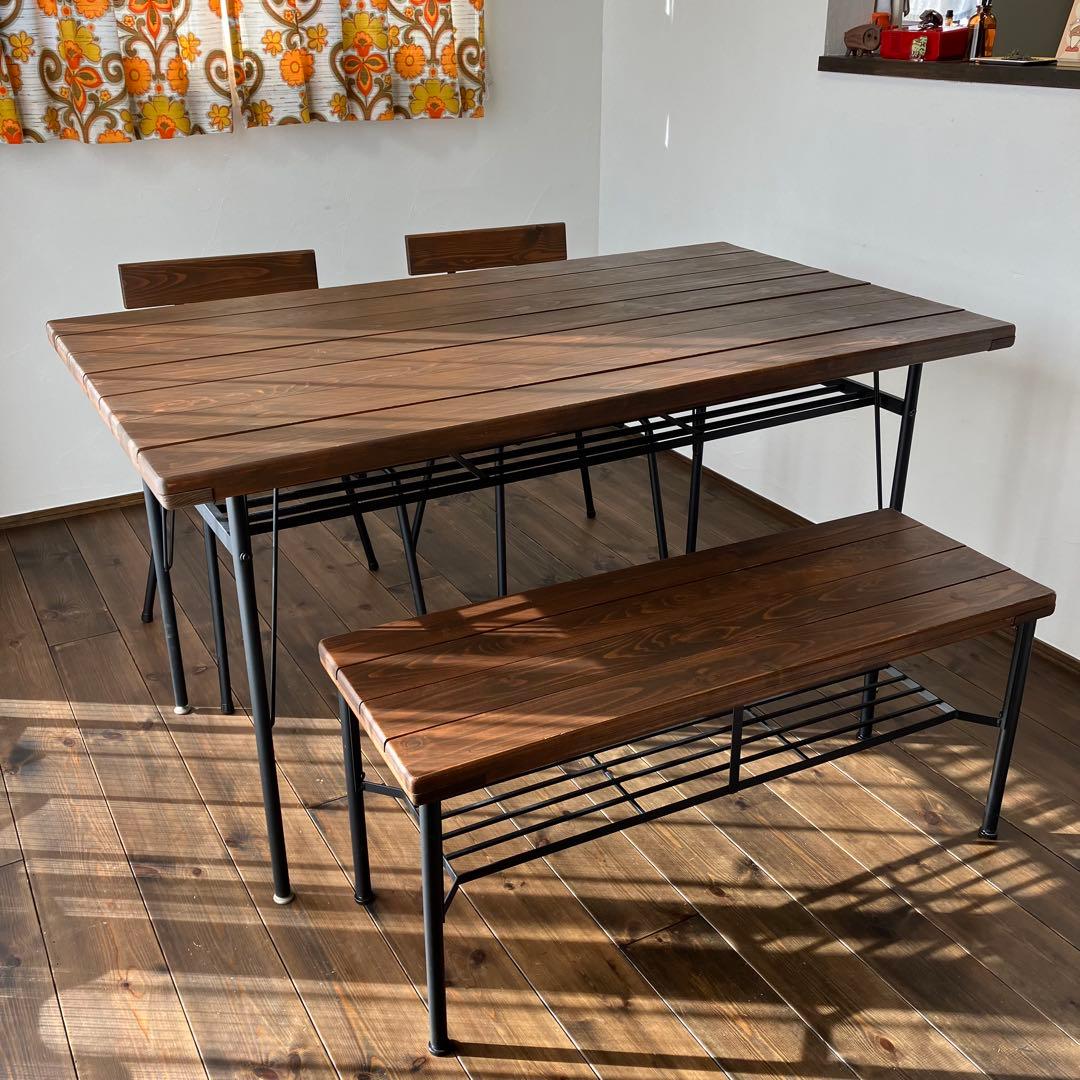 【ワイケレ様】ダイニングセット　テーブル、椅子、ベンチ