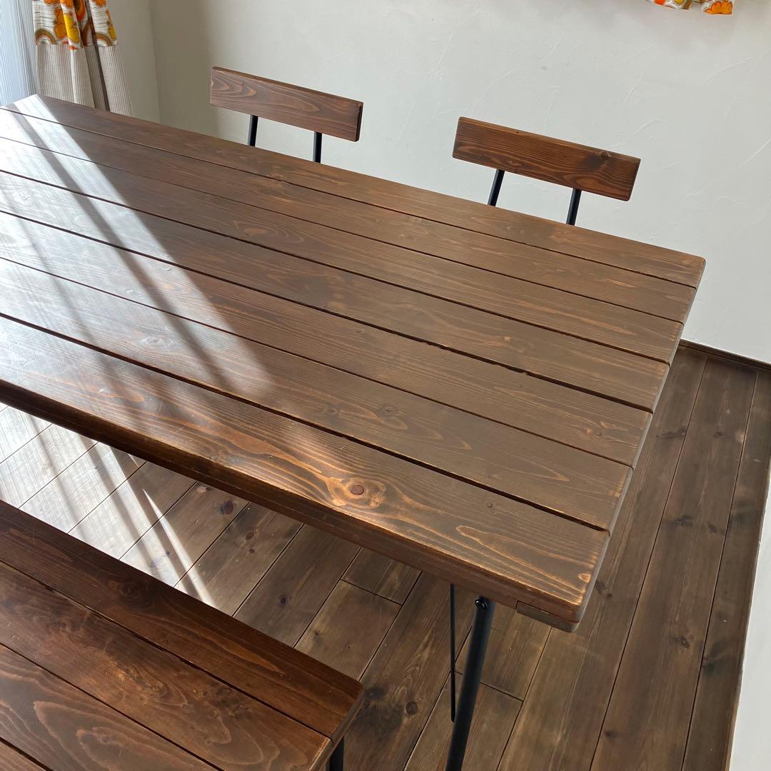 【ワイケレ様】ダイニングセット　テーブル、椅子、ベンチ