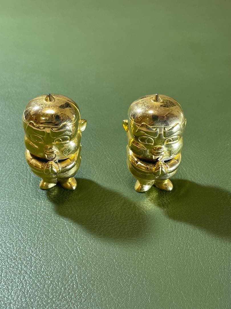 希少　おぼっちゃまくん　黄金像2体セット　小林よしのり