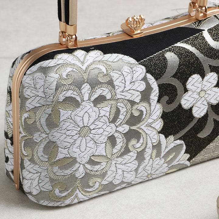 【新品】草履バッグセット　厚底草履　古典模様　24cm　03089