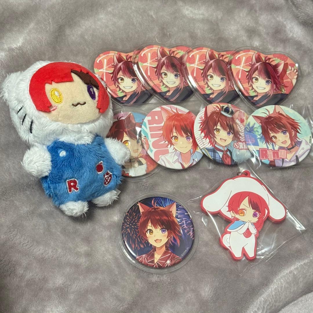 莉犬くん 缶バッジ サンリオコラボぬいぐるみ