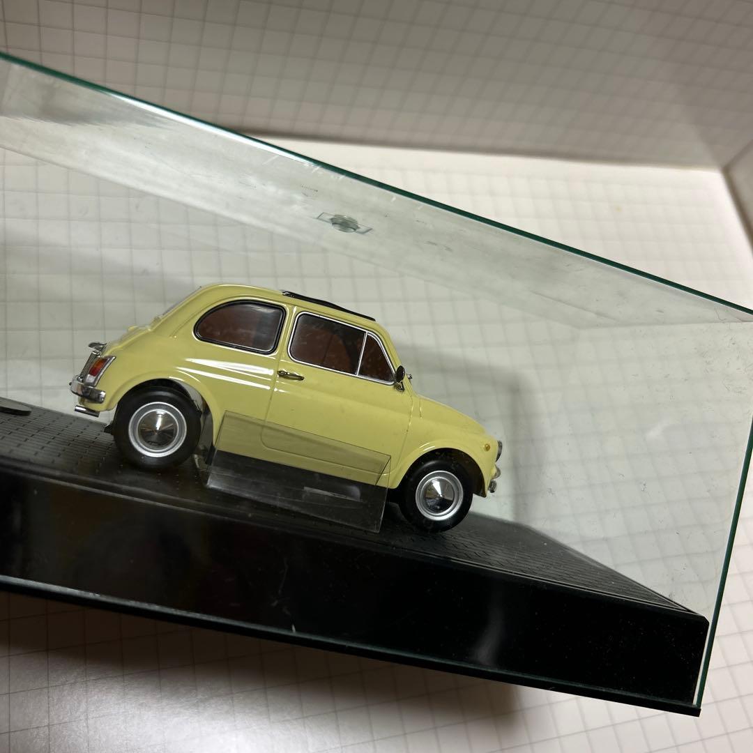 京商ミニッツ　フィアット500イエロー ルパン三世カリオストロの様な。