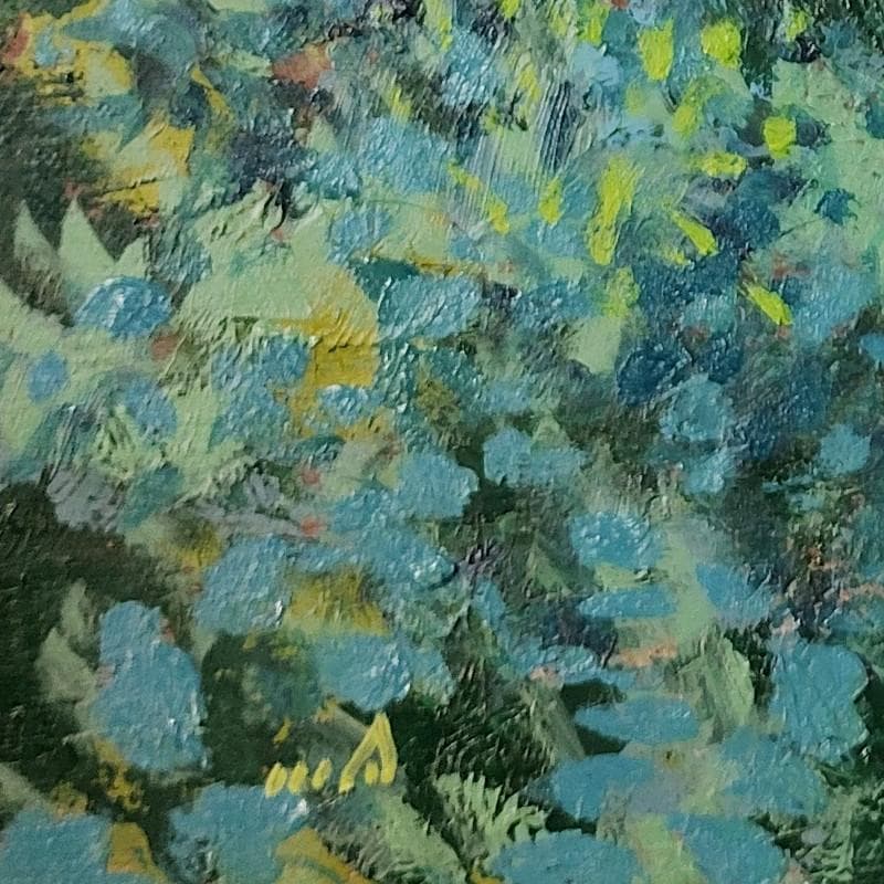 ☆青野昌勝☆「とかち逍遥　鹿追の街へ」油絵　F6号