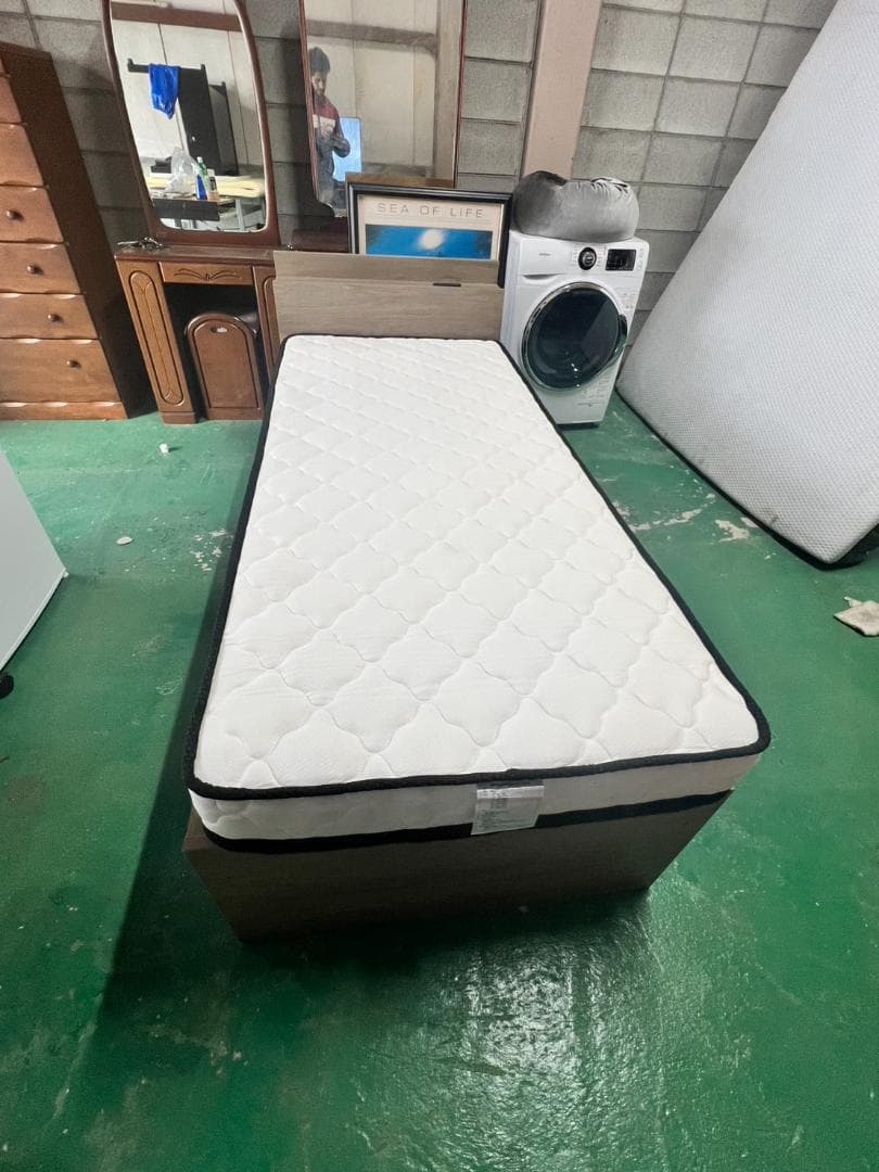 「A171」美品！引き出し付き ベッド ニトリ W800×D1800×140