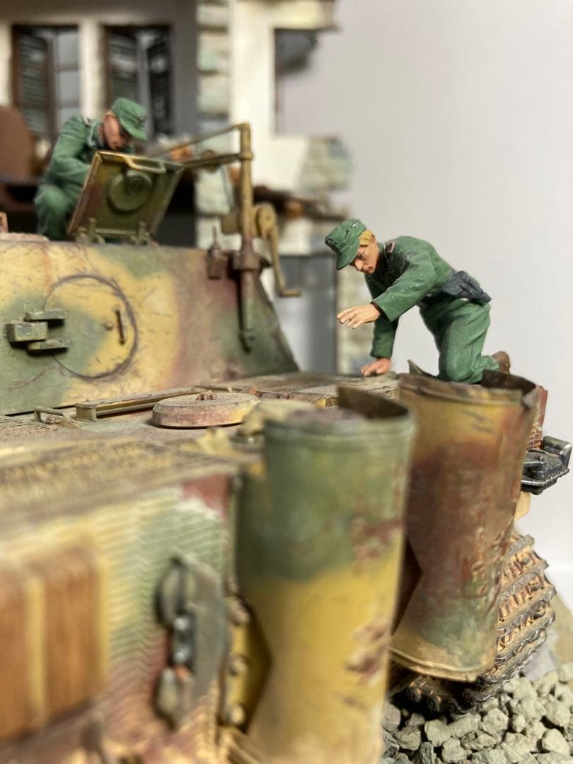 戦場ディオラマ模型完成品1/35