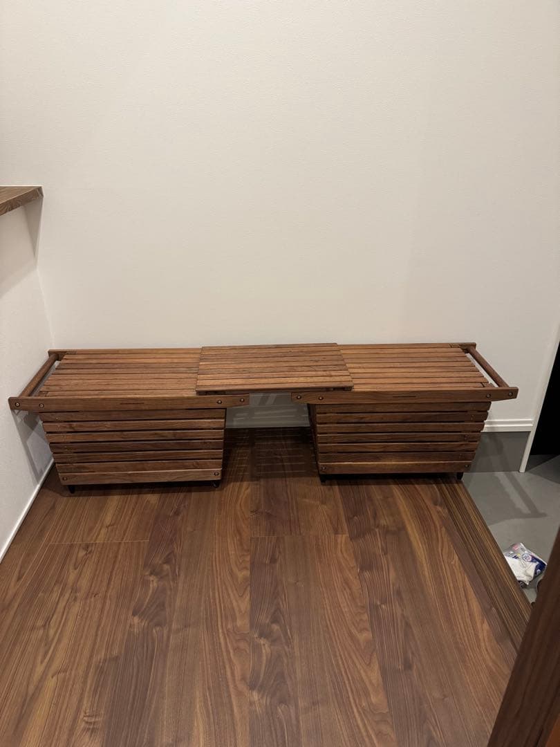 Tikiki コンテナM ウォールナット×2＋エクステンションテーブル