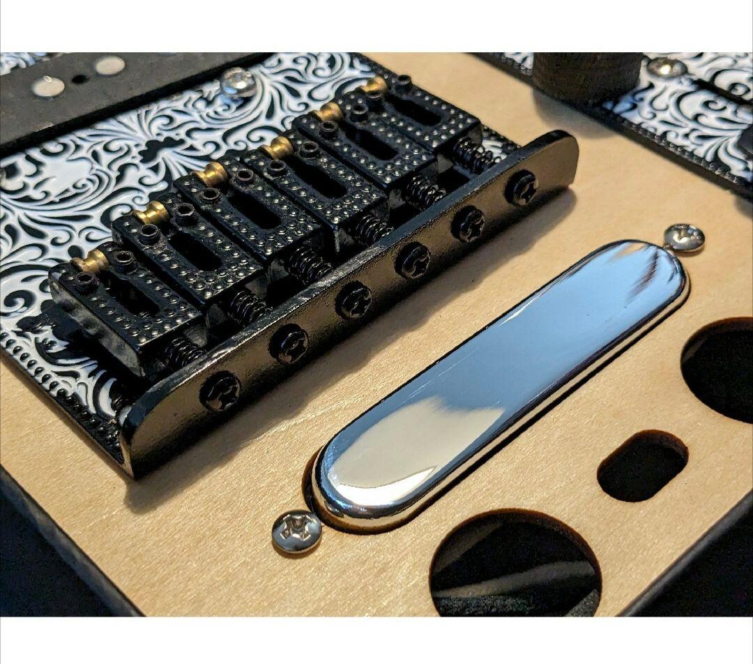 アルニコV　ピックアップ　ローラーサドル　メタルプレート　アセンブリ　セット