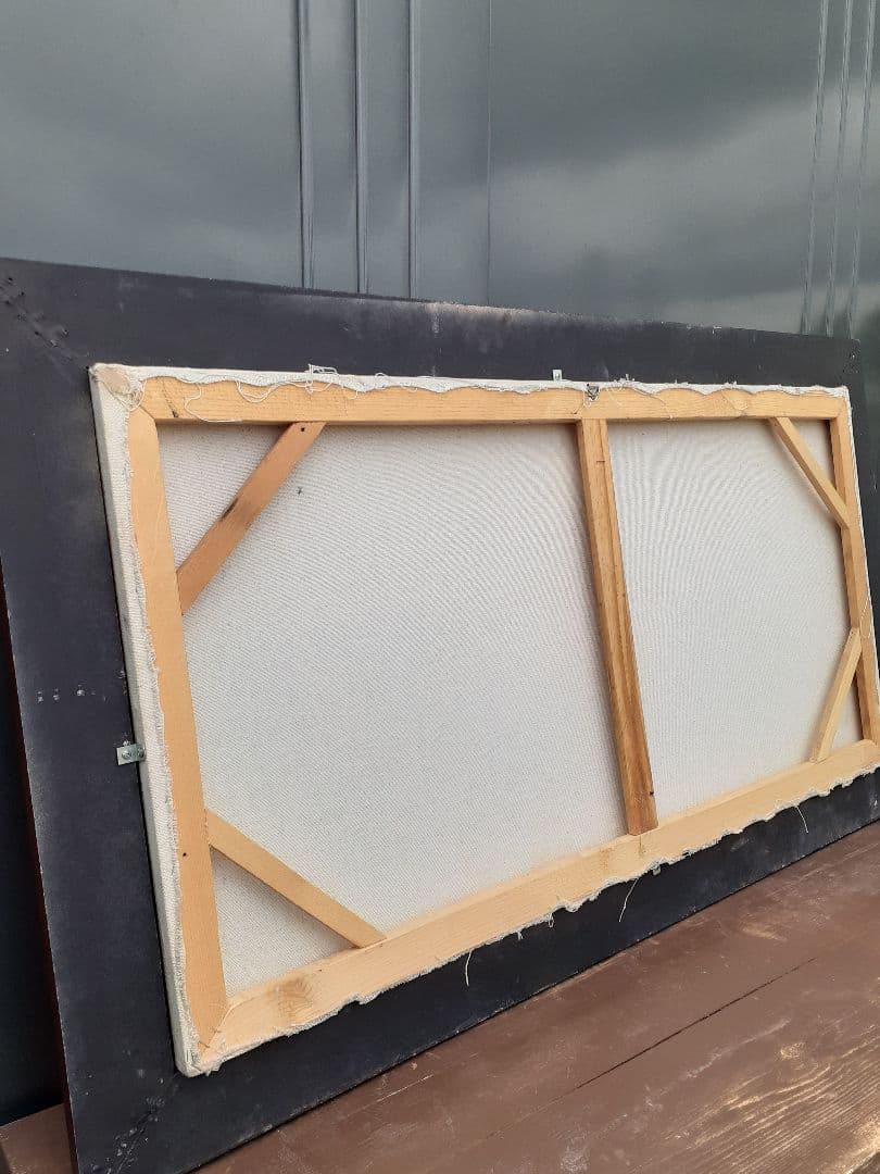 油絵　大きめ　アート　サンセット