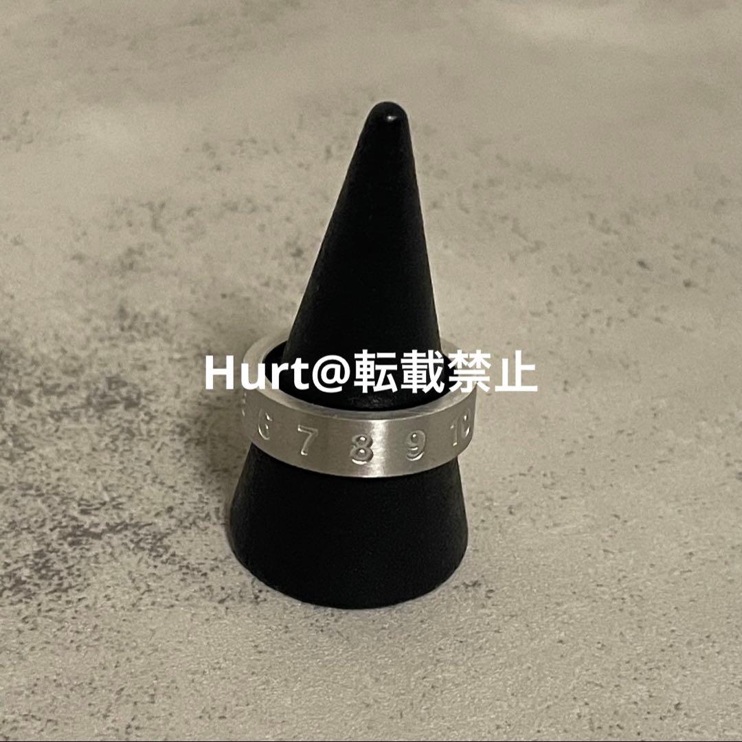 【新品外箱あり】メゾンマルジェラ ナンバリング ロゴ リング 13号相当